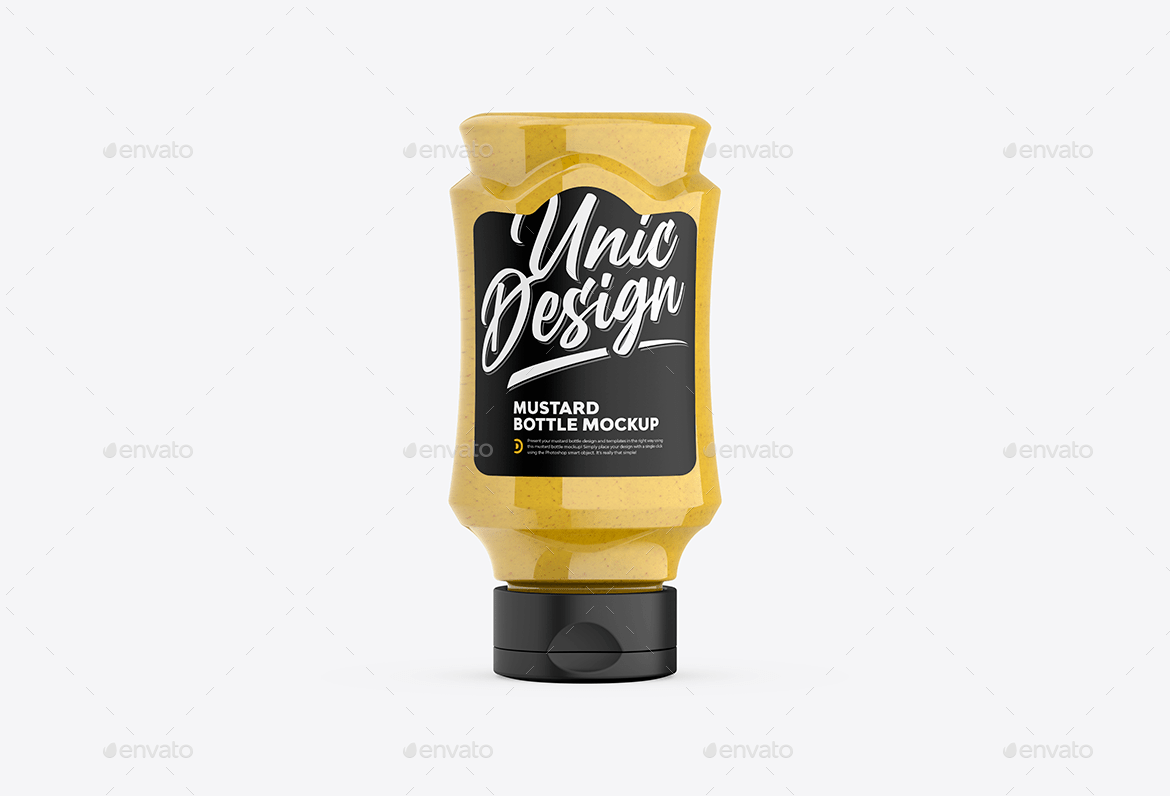 Mustard Bottle Mockup, Graphics GraphicRiver