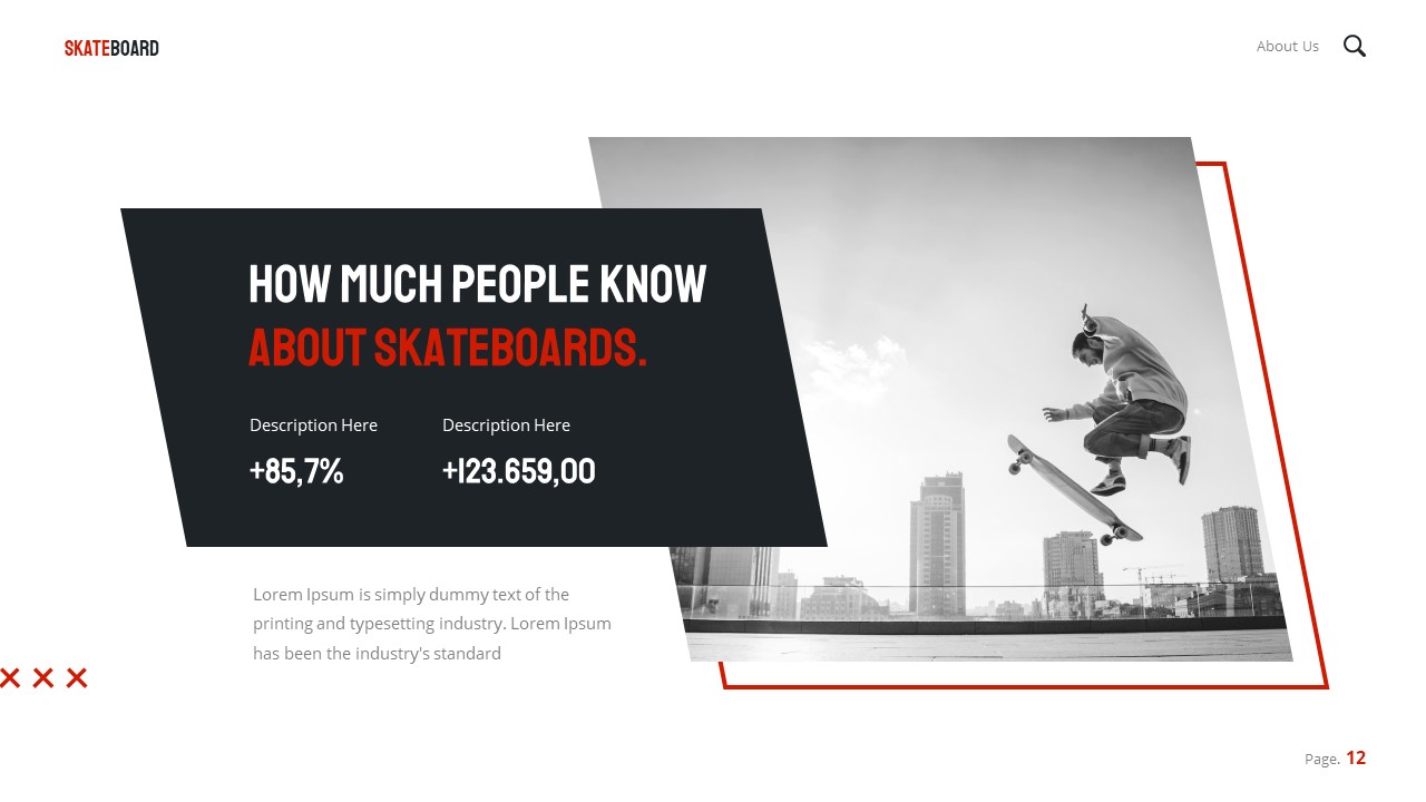 Skateboard Presentation Template, Presentation Templates GraphicRiver