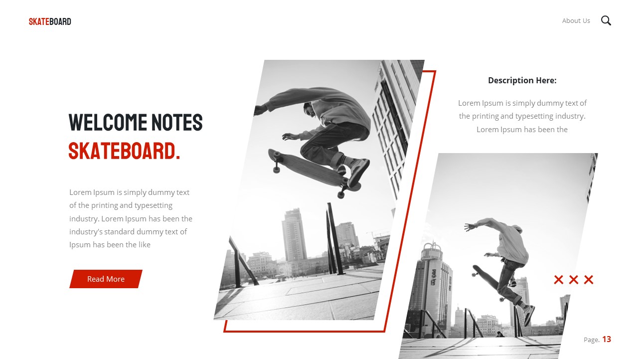 Skateboard Presentation Template, Presentation Templates GraphicRiver