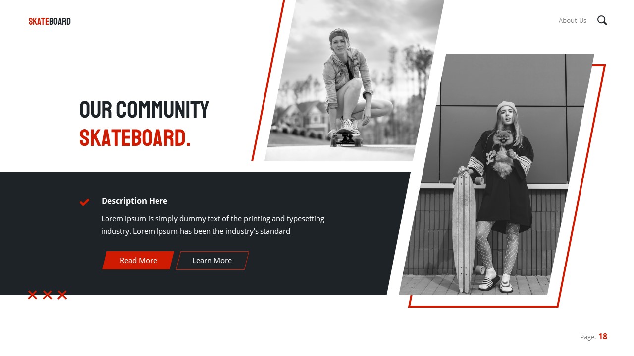 Skateboard Presentation Template, Presentation Templates GraphicRiver