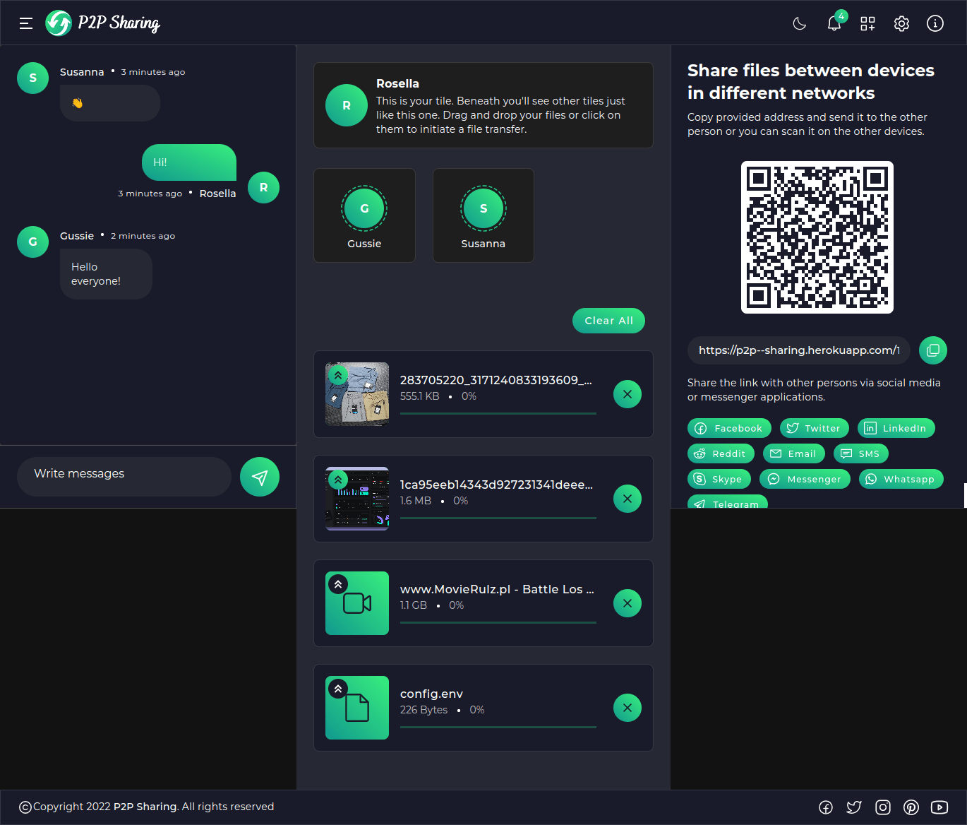 Peer to Peer File Sharing Without Uploading by 3codes CodeCanyon