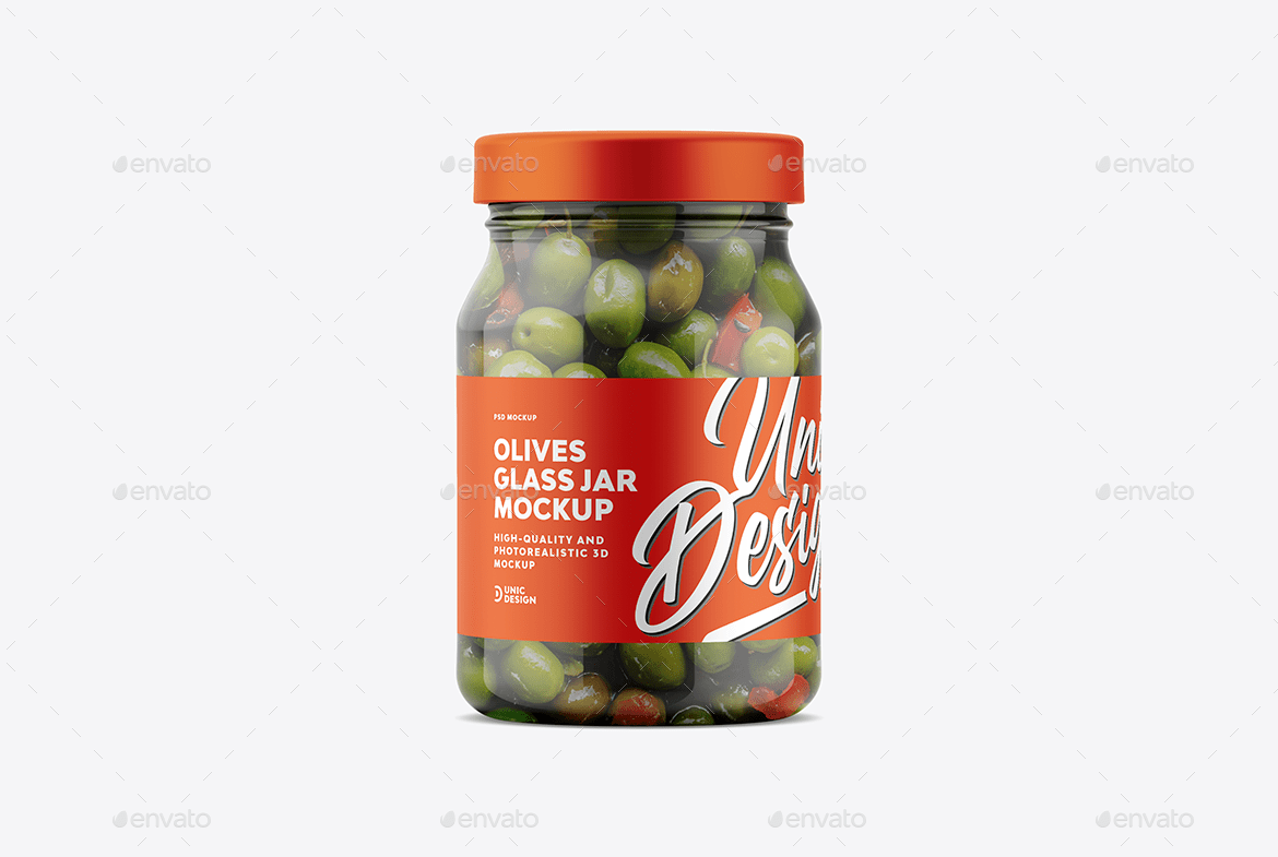 Olives Jar Mockup, Graphics GraphicRiver