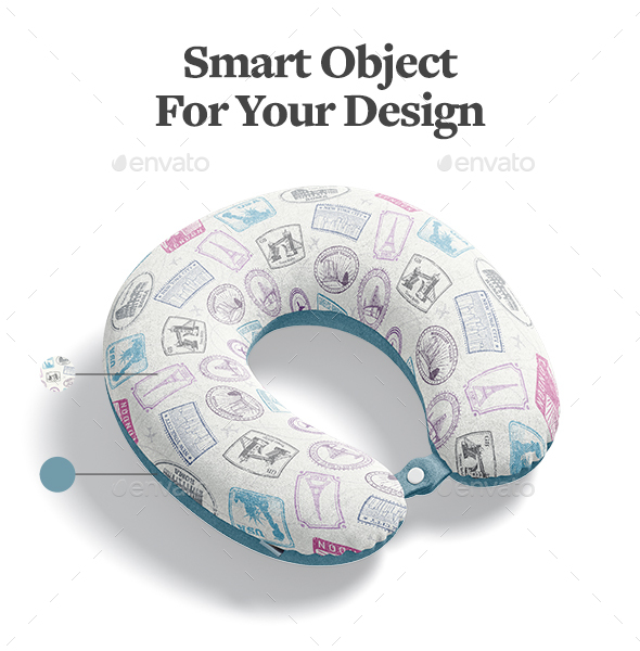 Travel Pillow Mockup, Graphics GraphicRiver