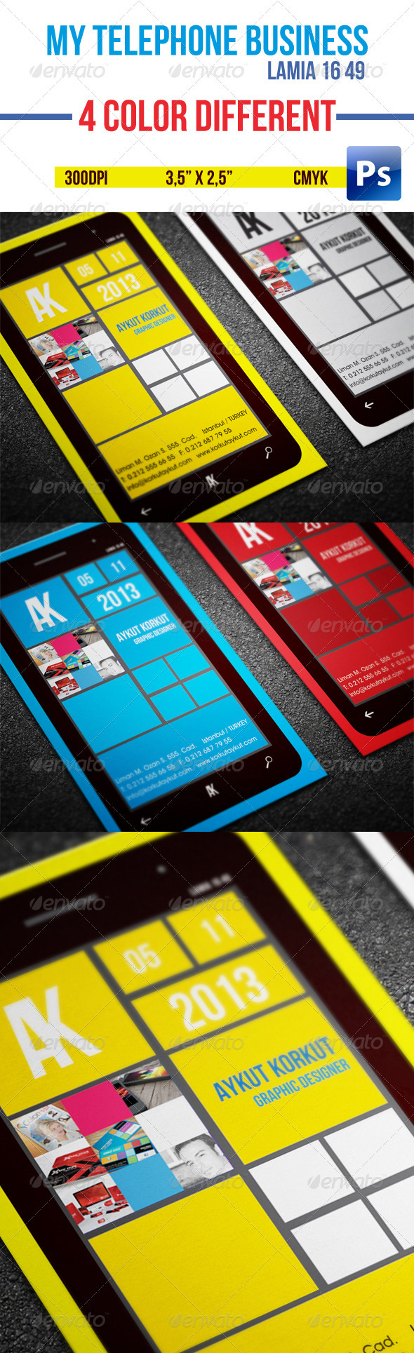 My Telephone Business Cards by aykutkorkut GraphicRiver