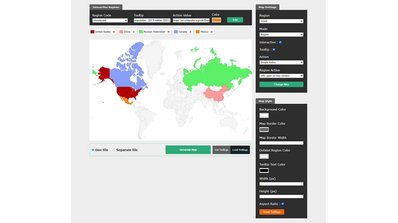 Custom Interactive Map Generator by gamehob CodeCanyon