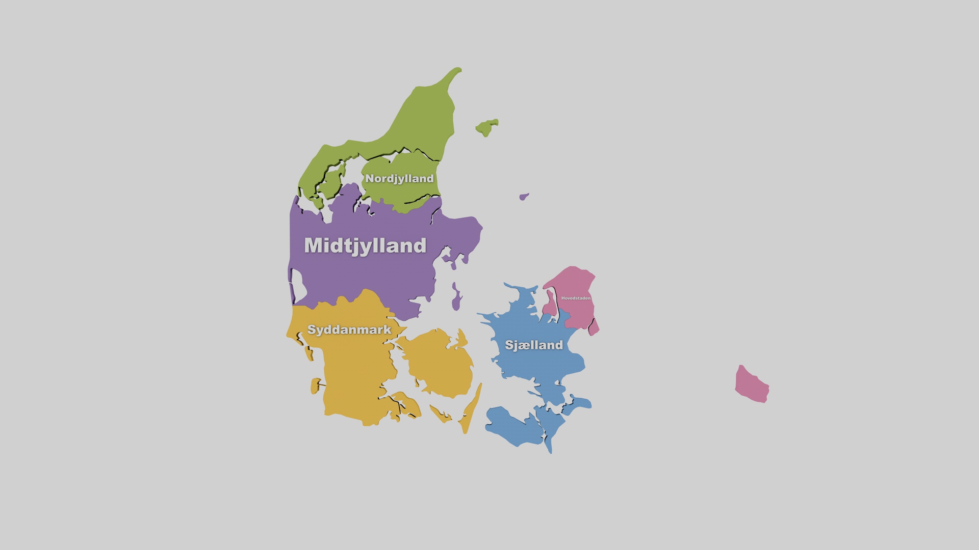Denmark State Map by Gergedan 3DOcean