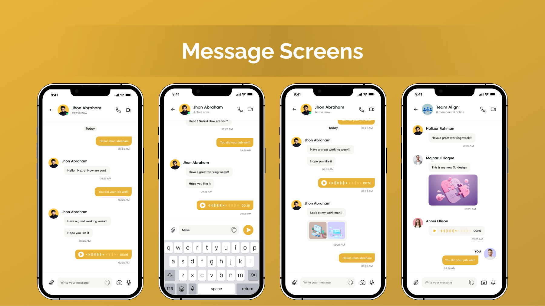 Message Box Messenger Chat Flutter iOS/Android App Template by UnikAppsLight