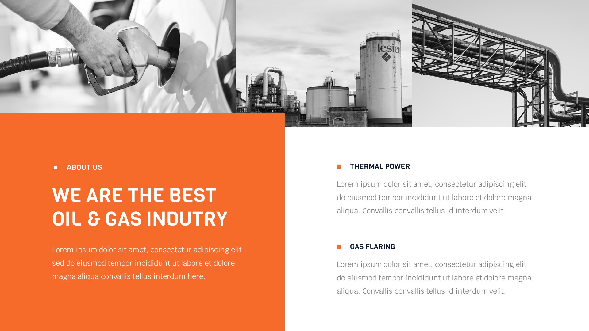Petroma Oil & Gas Industry PowerPoint Template, Presentation Templates