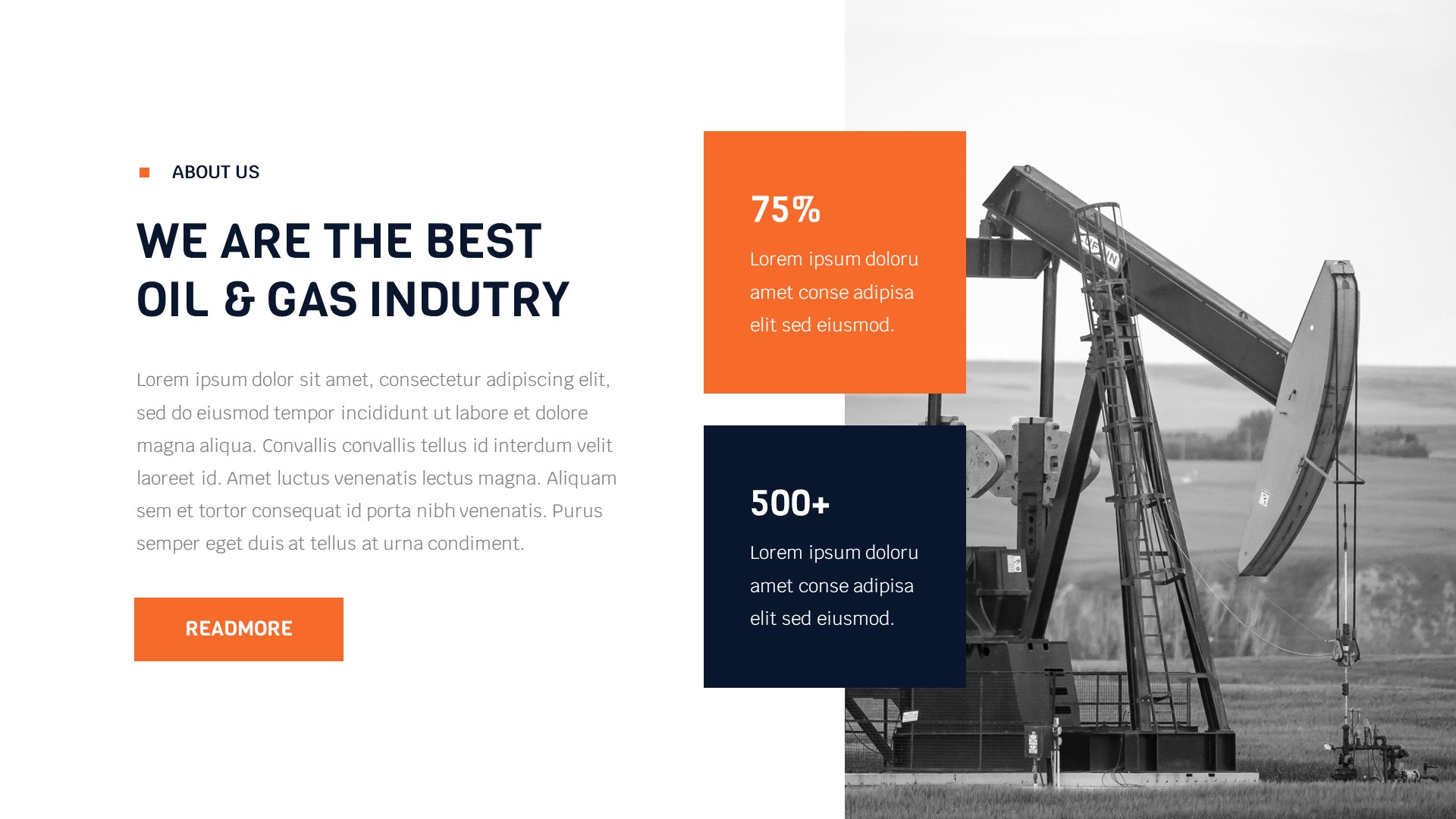 Petroma Oil & Gas Industry PowerPoint Template, Presentation Templates