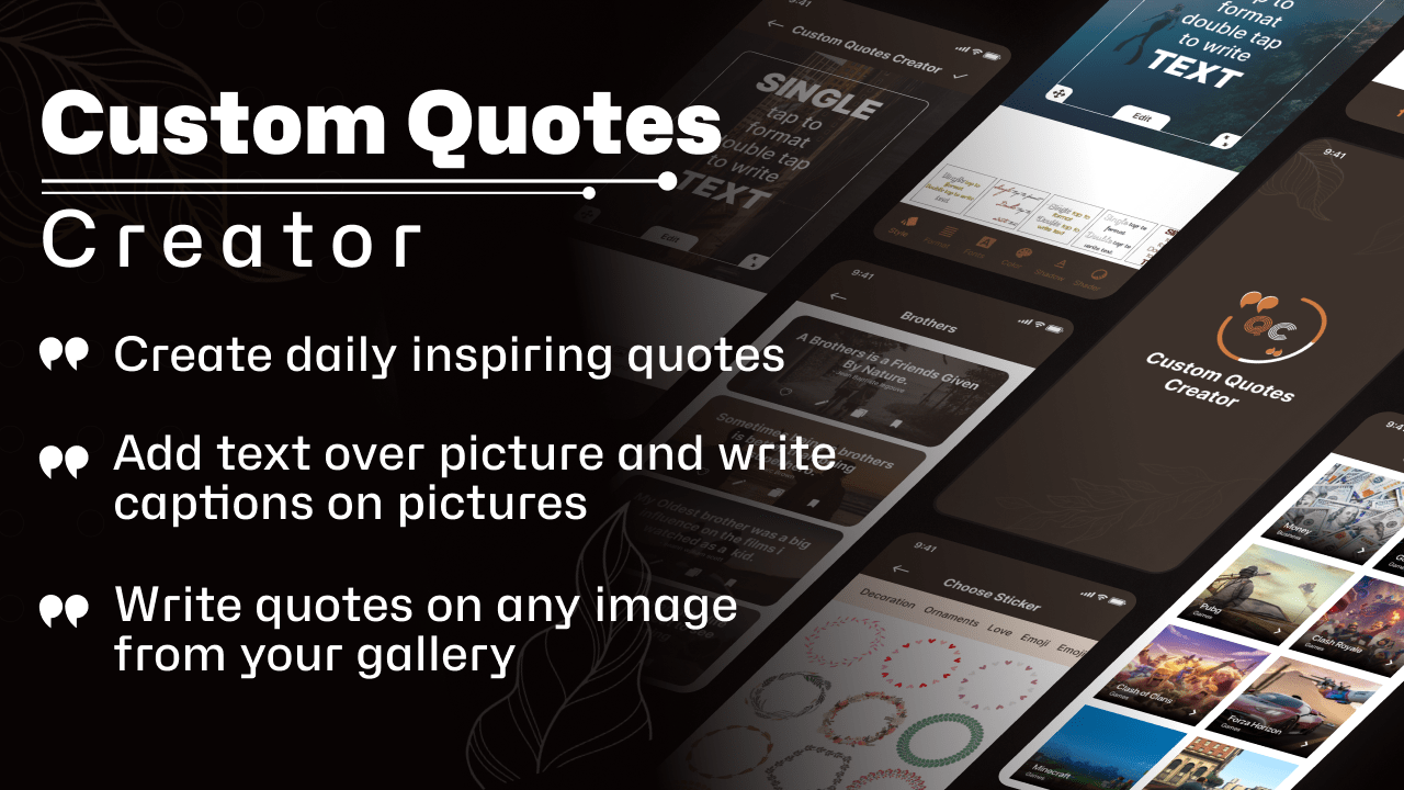 Custom Quotes Creator Quotes Maker Text on Photo Quotes Photo