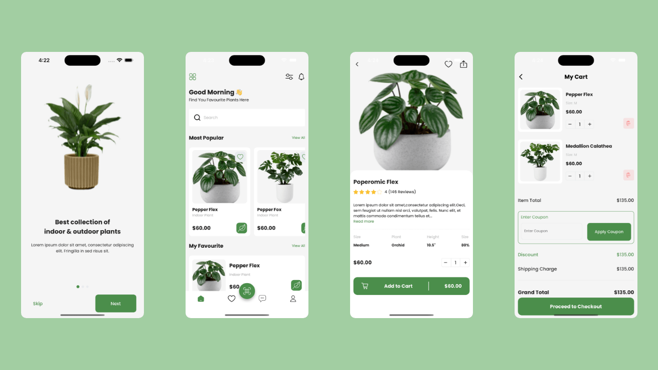App Online Nurseries Plant Store Flutter Android iOS