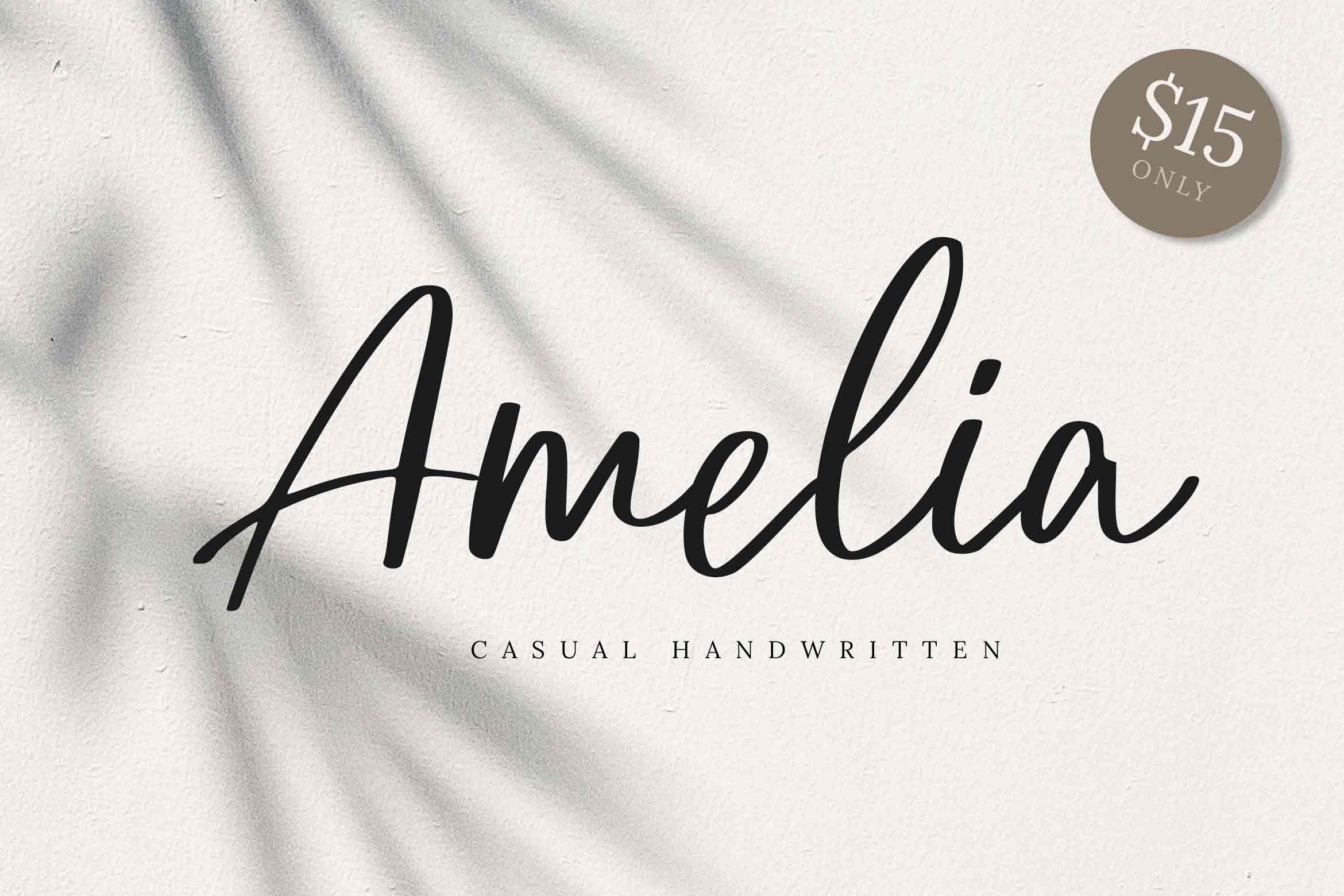 Amelia, Fonts | GraphicRiver