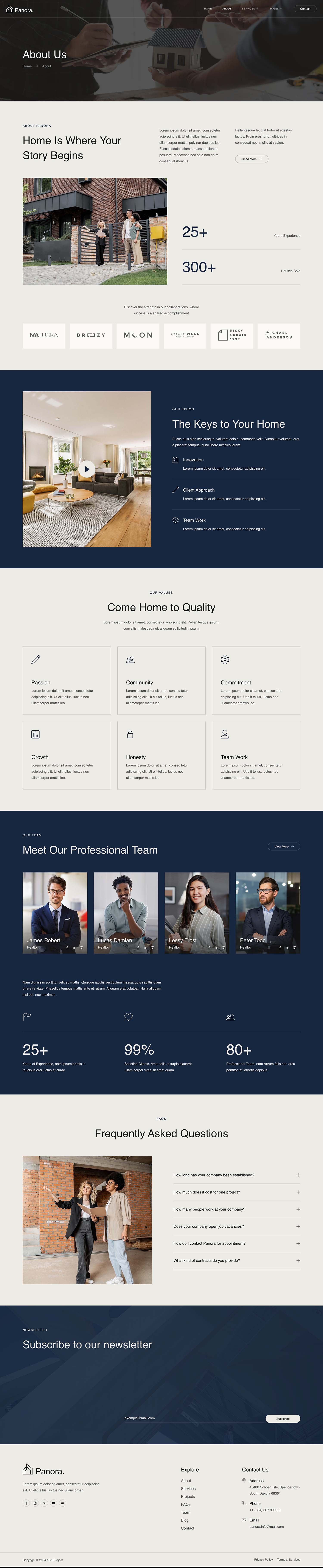 Panora Real Estate & Property Elementor Template Kit by askproject