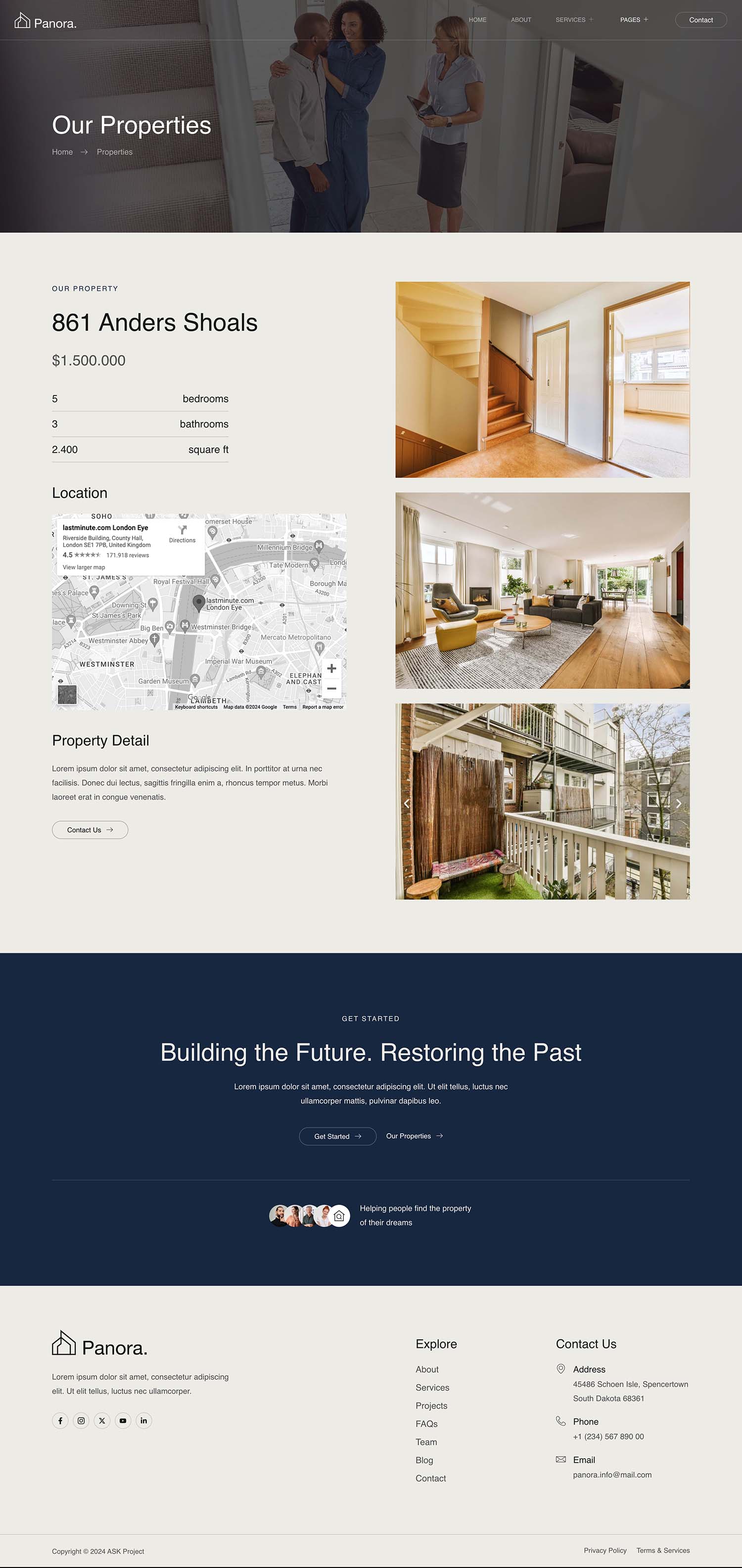 Panora Real Estate & Property Elementor Template Kit by askproject