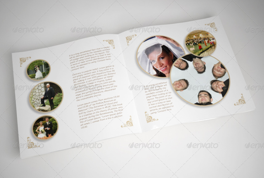 Wedding Album with Rounded Frames by smartybundles GraphicRiver