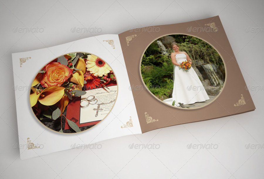 Wedding Album with Rounded Frames by smartybundles GraphicRiver