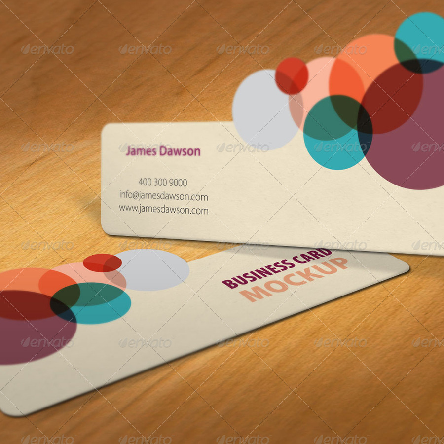 DieCut Business Card MockUps by bellacharming GraphicRiver
