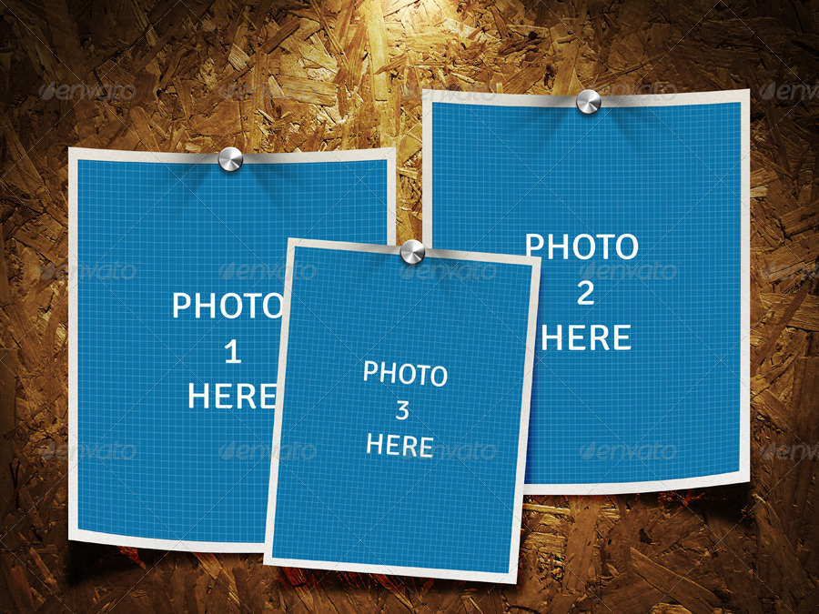 Photo Frame On Wood Board by rapidgraf GraphicRiver