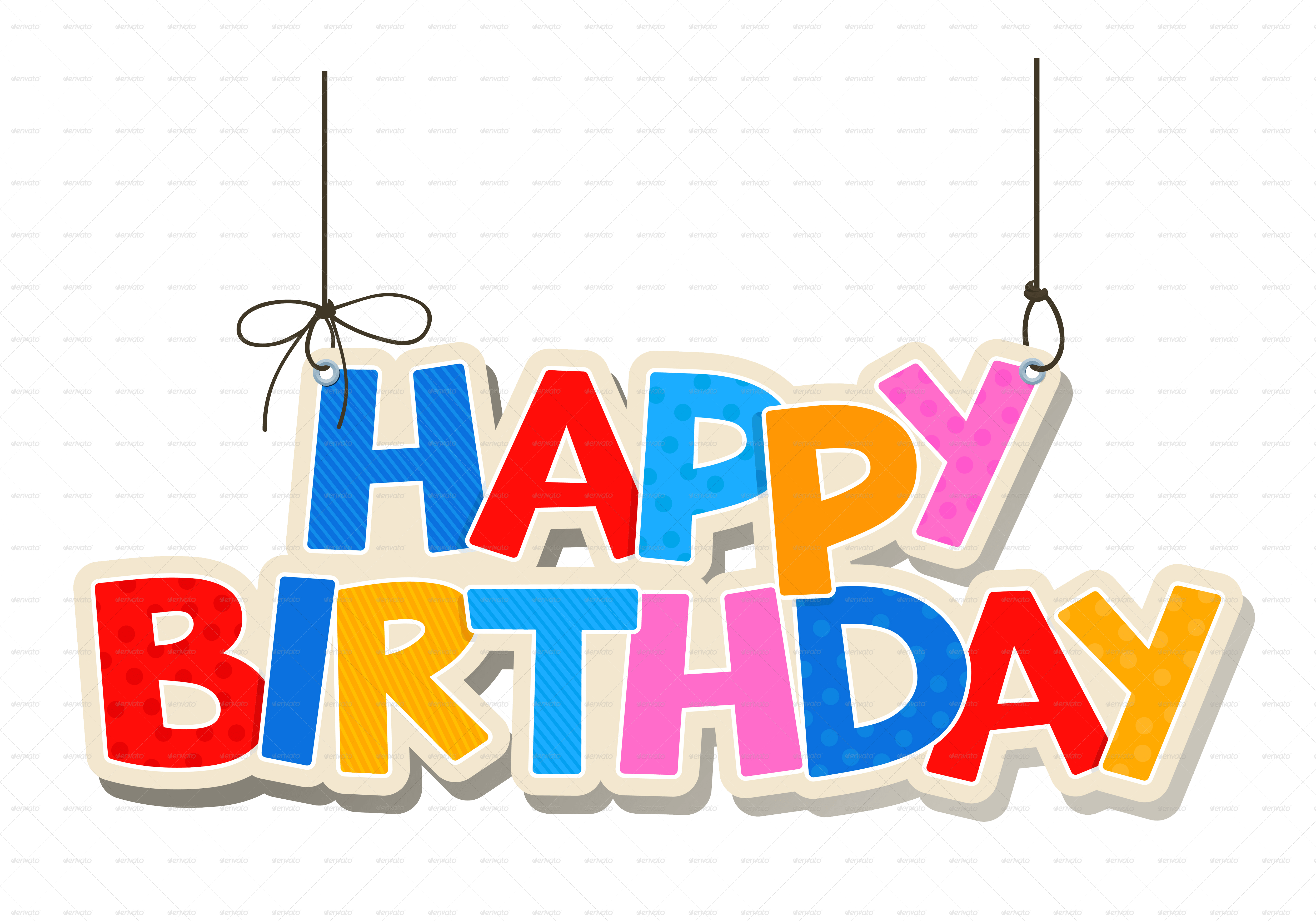 Happy Birthday Greetings by Sabinas GraphicRiver