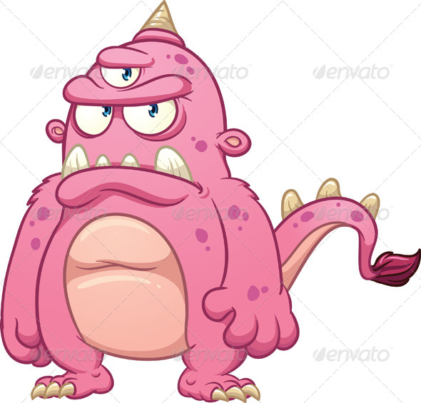 Pink Monster by memoangeles GraphicRiver