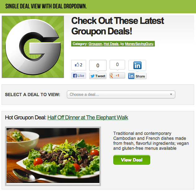 Groupon Deals Referral Kit by mitdralla CodeCanyon
