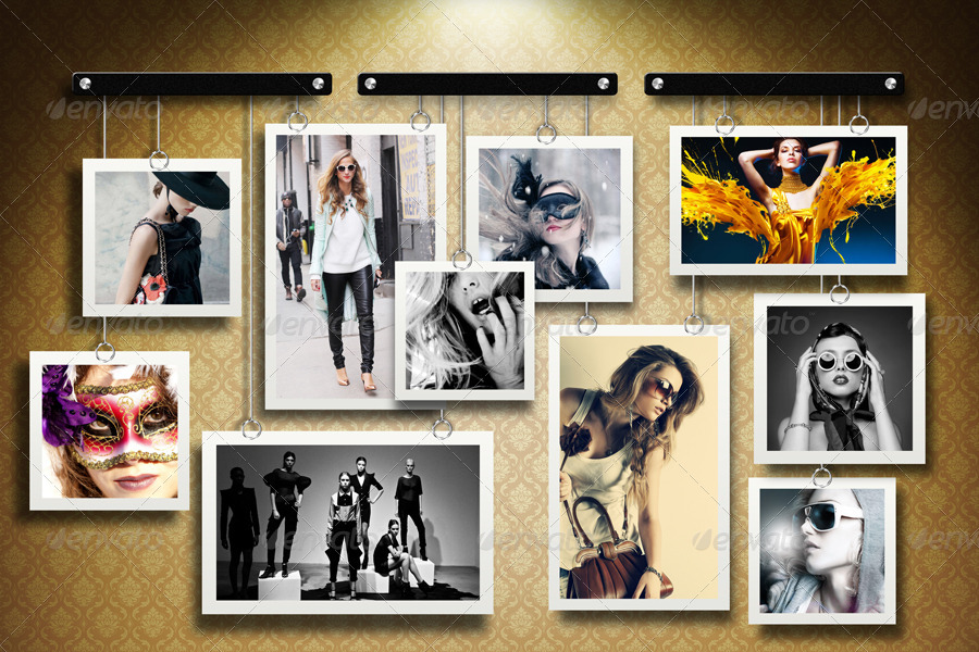 Photo Frames Wall 05, Graphics GraphicRiver