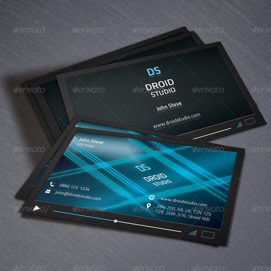 Creative Youtube Style Business Card by oksrider GraphicRiver