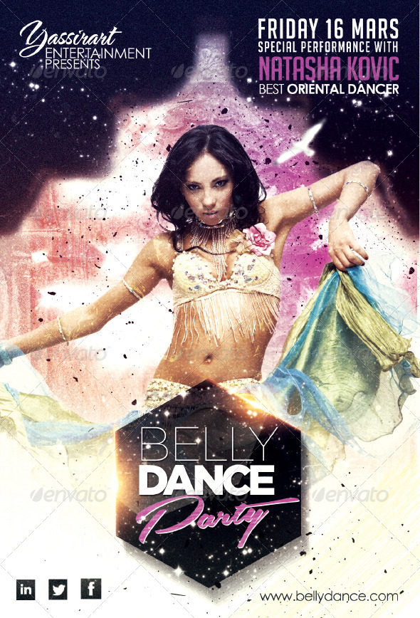 Belly Dance Party Flyer Template by yassirart GraphicRiver