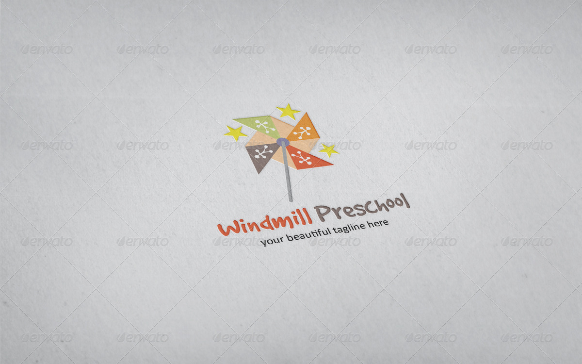 Windmill Preschool by uzack01 GraphicRiver