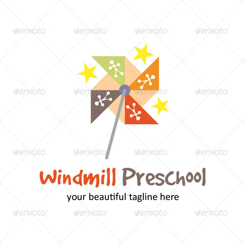 Windmill Preschool by uzack01 GraphicRiver