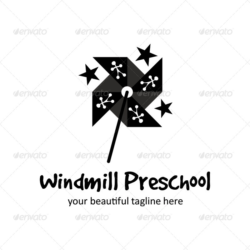 Windmill Preschool by uzack01 GraphicRiver