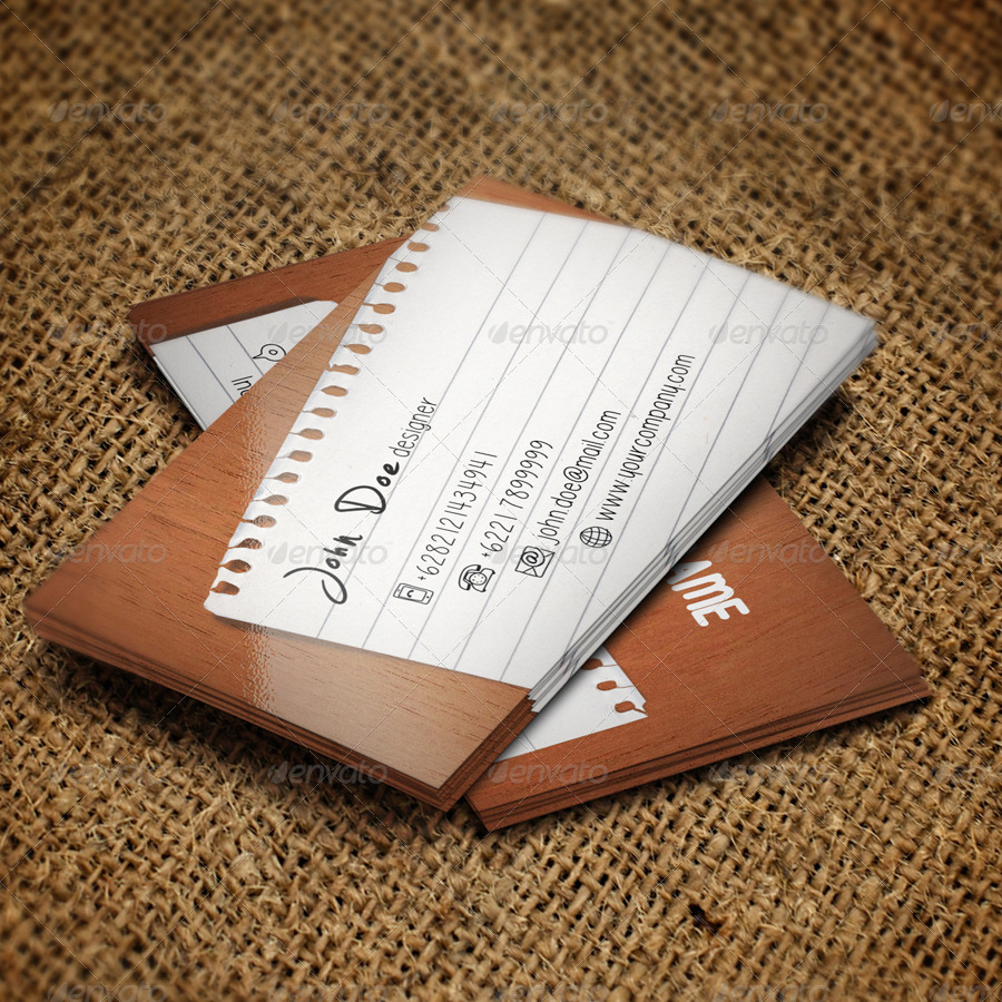 HandWriting Business Card by Kang_Lutfi GraphicRiver