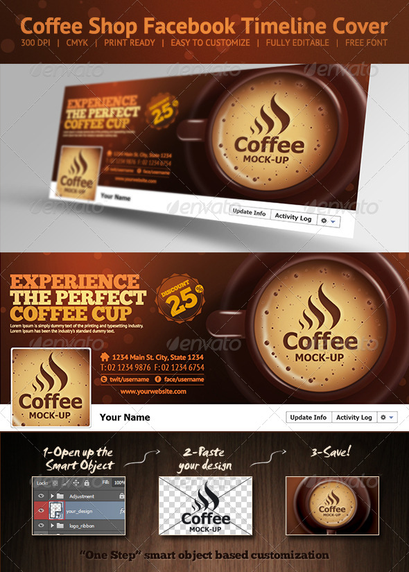 Coffee Shop Facebook Timeline Cover by hsynkyc GraphicRiver