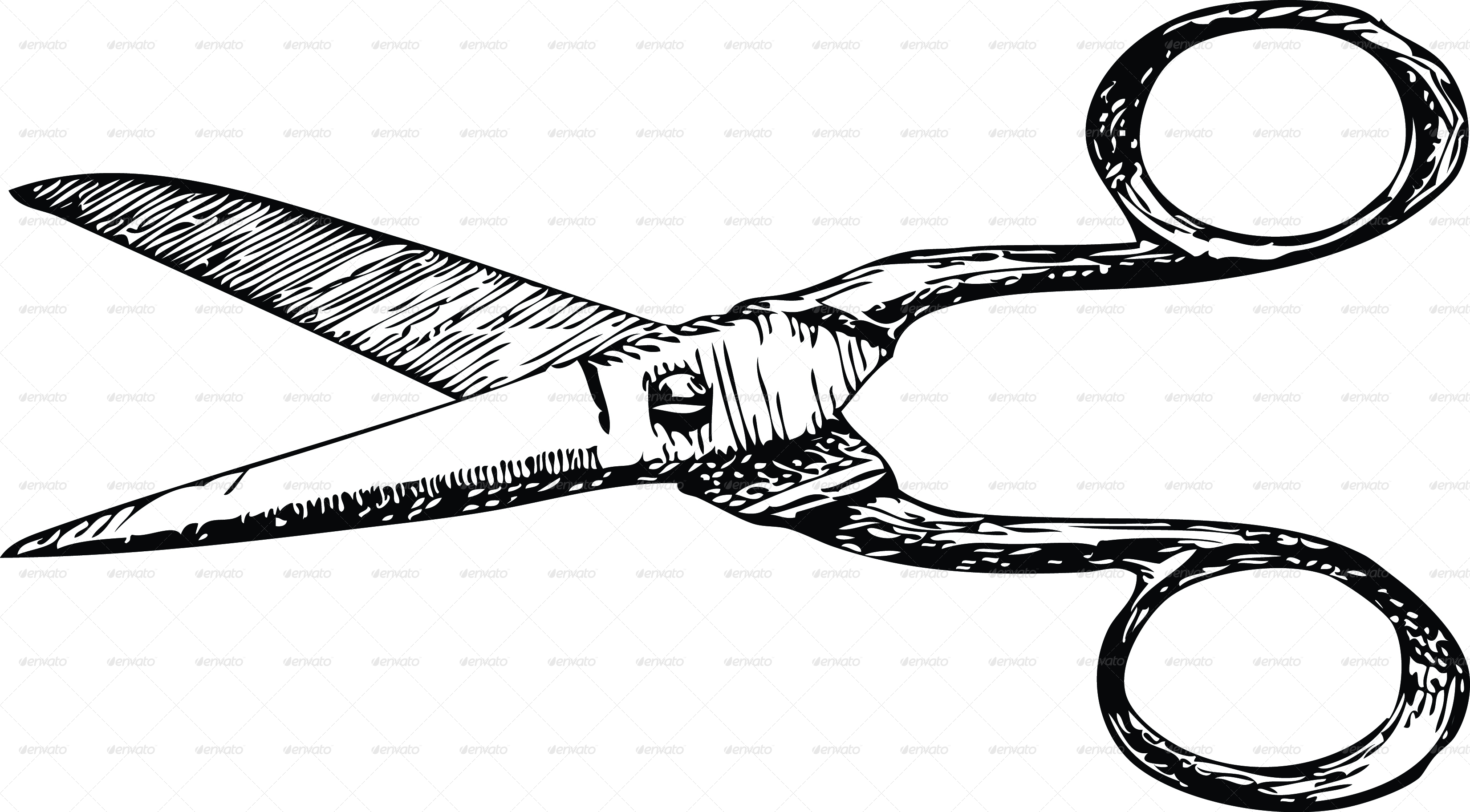 Antique Scissors by hendrikdewet GraphicRiver