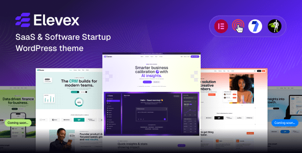 Elevex – SaaS & Software Startup WordPress Theme