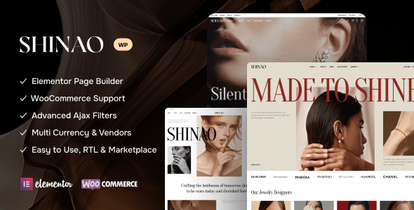 Shinao – Jewelry Store WooCommerce WordPress Theme