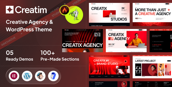 Creatim – Digital Agency & Portfolio WordPress Theme