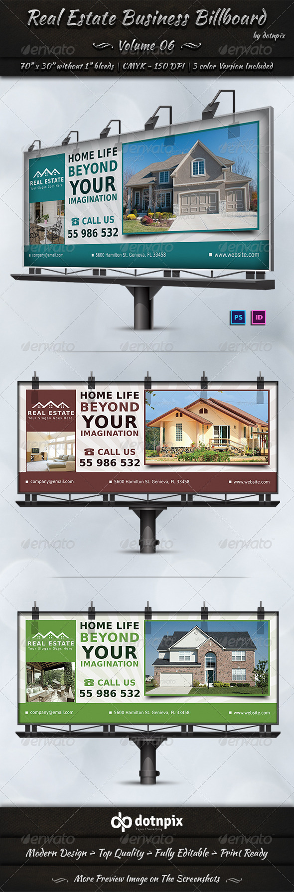 Real Estate Business Billboard Volume 6 by dotnpix GraphicRiver