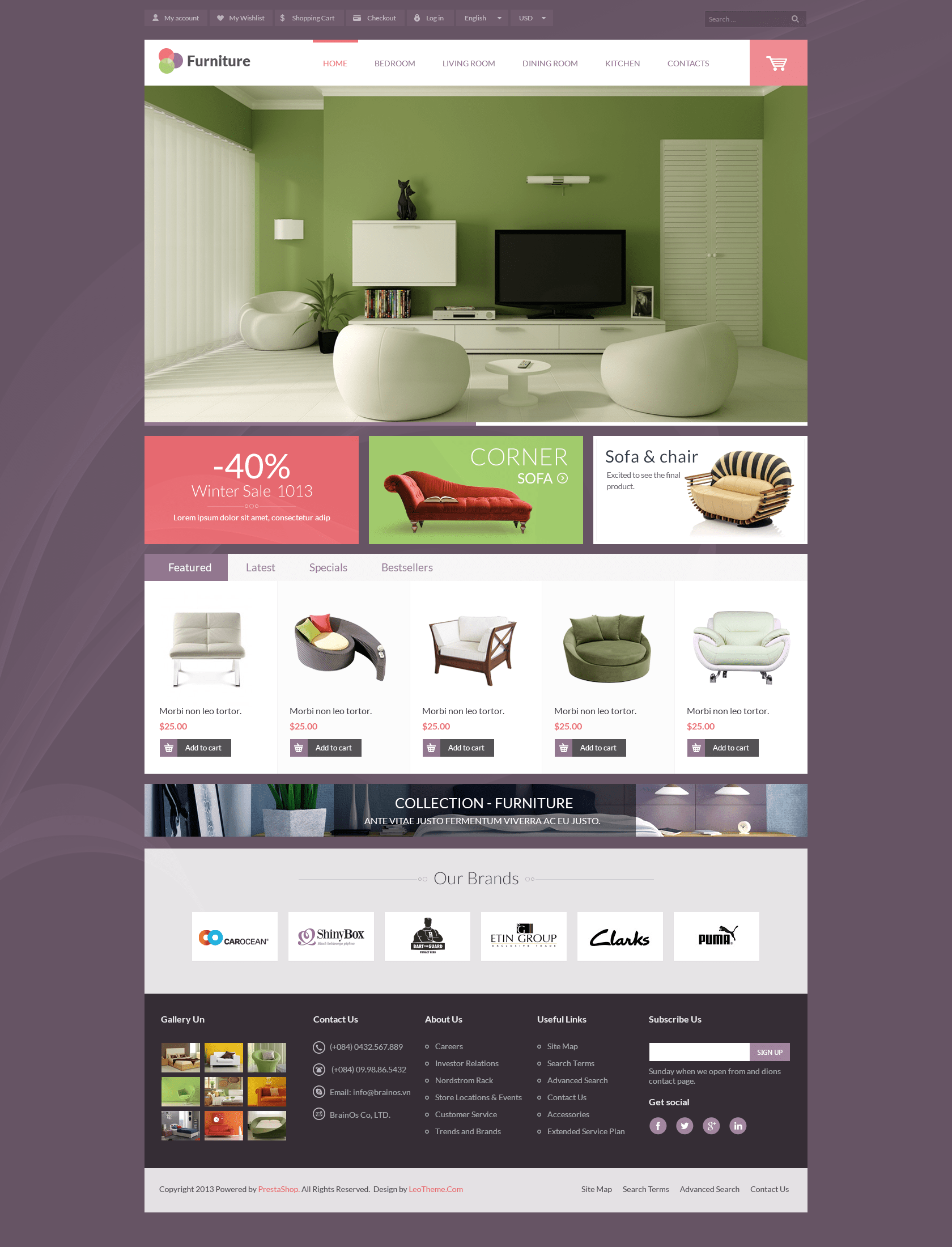 Leo Furniture Minimal Decoration Theme for Home Garden