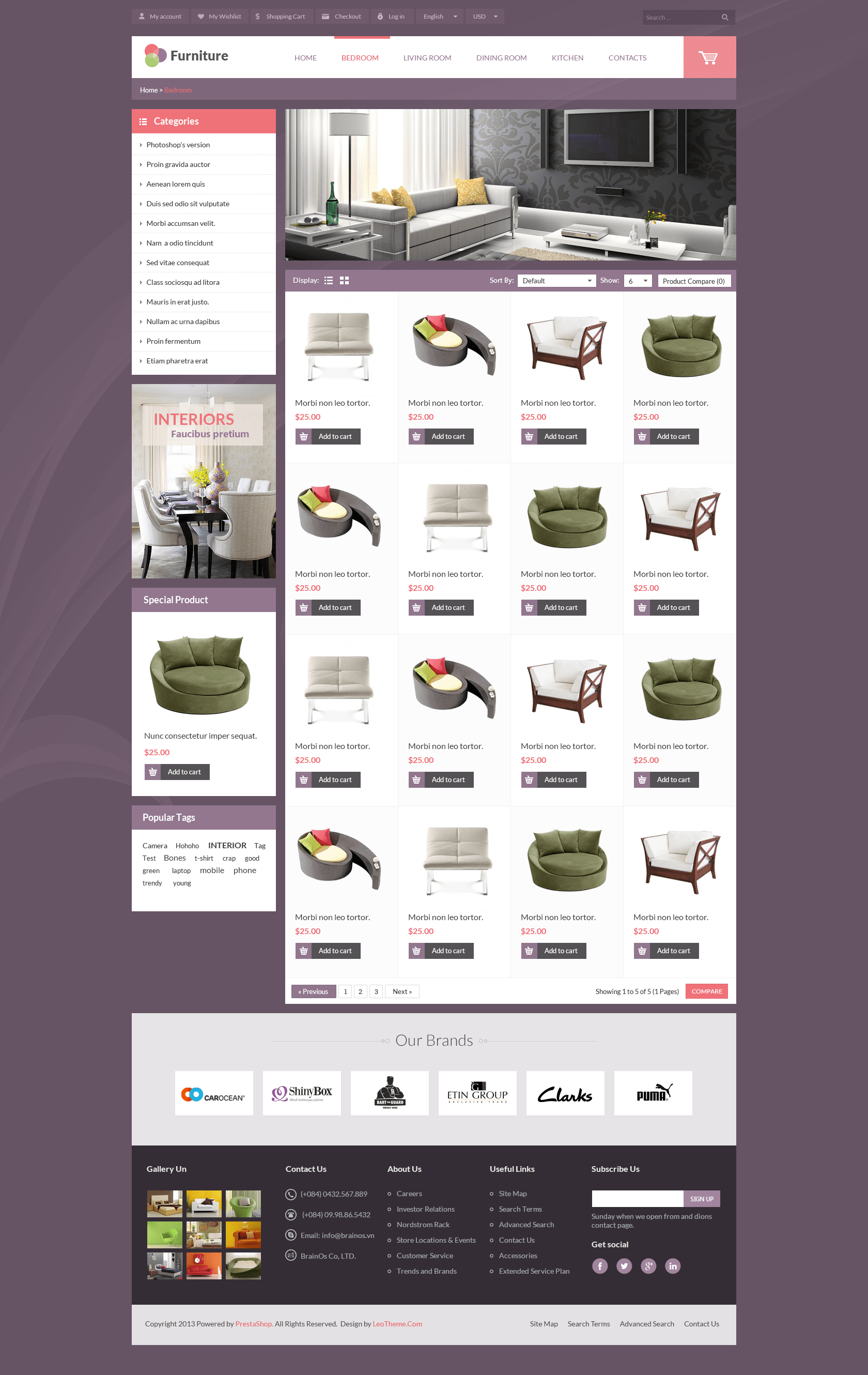 Leo Furniture Minimal Decoration Theme for Home Garden