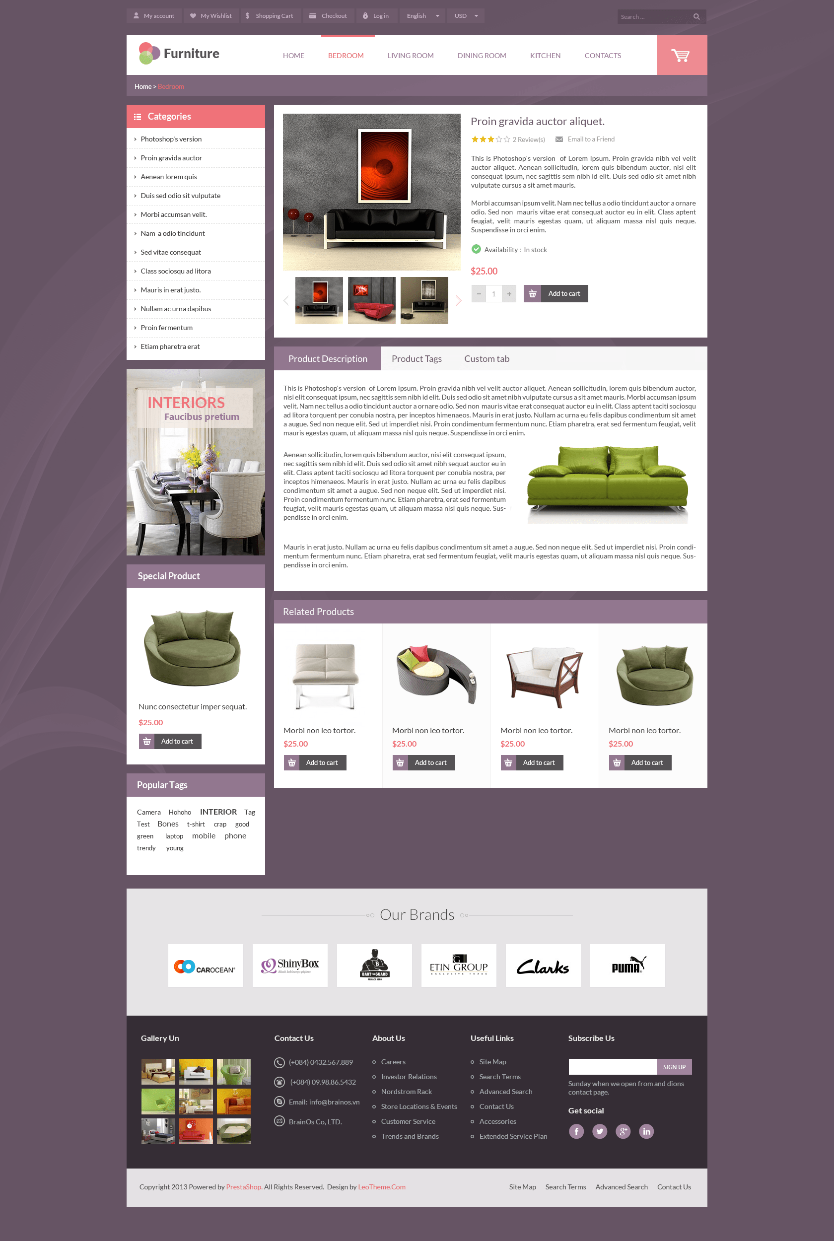 Leo Furniture Minimal Decoration Theme for Home Garden