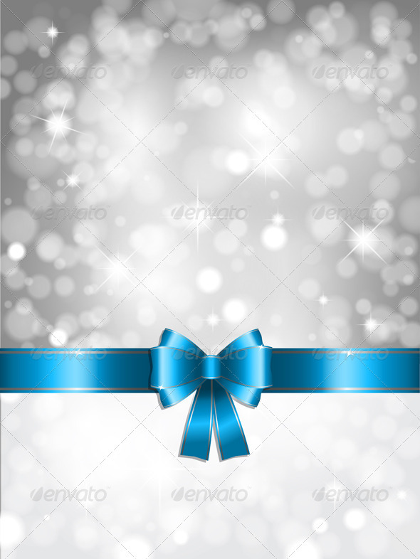 Blue And Silver Christmas Background