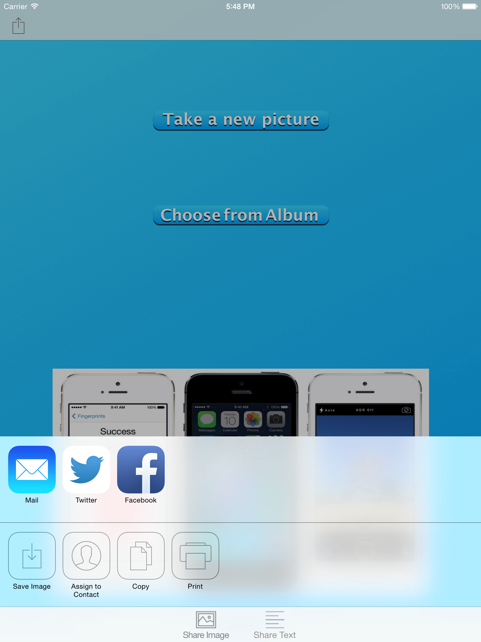 AirDrop & Sharing Image, Text iPhone and iPad Free Download