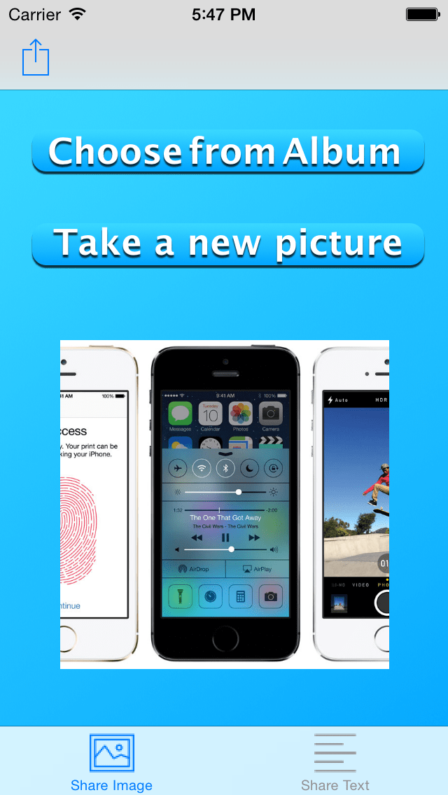 AirDrop & Sharing Image, Text iPhone and iPad Free Download