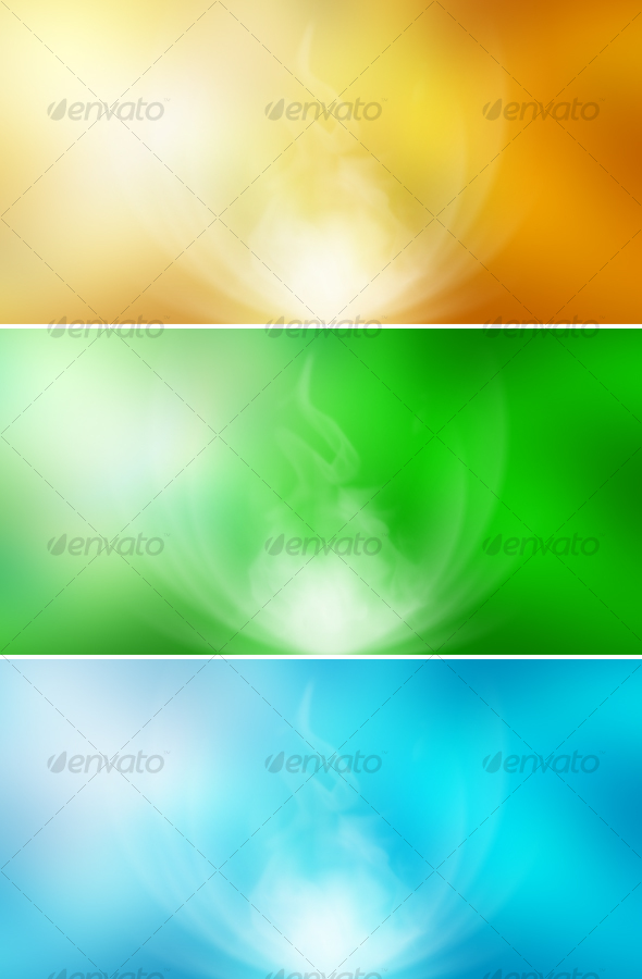 Abstract Backgrounds (yellow, green, blue) by 2mediax GraphicRiver