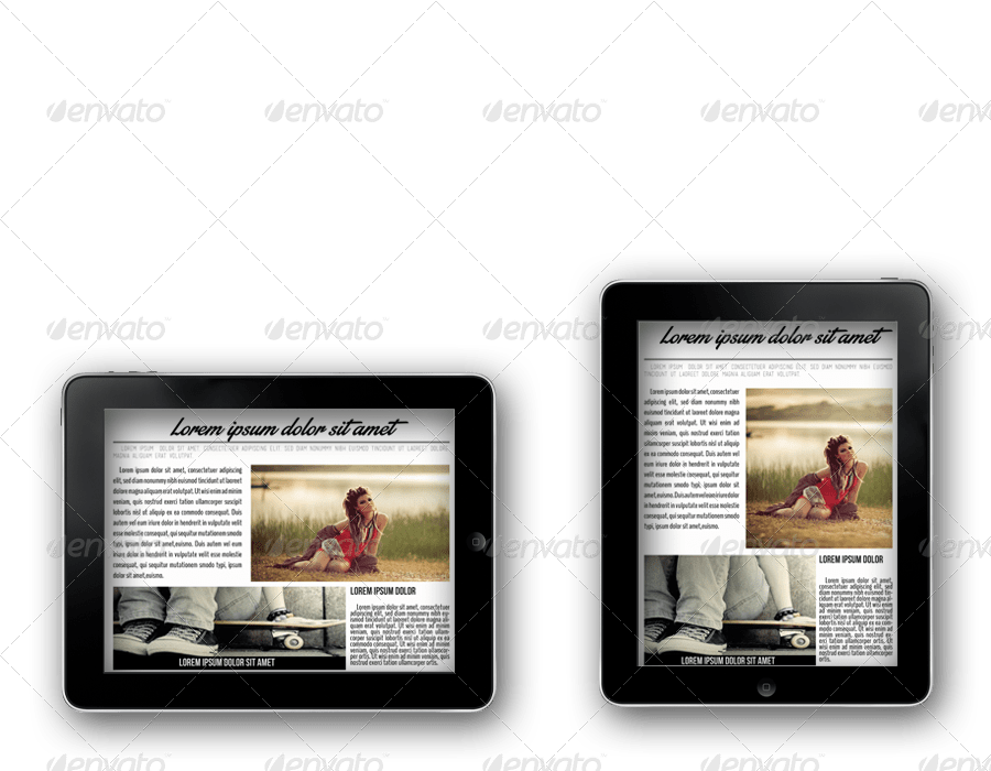 iPad &Tablet Magazine Bundle Vol.02 by crew55design GraphicRiver