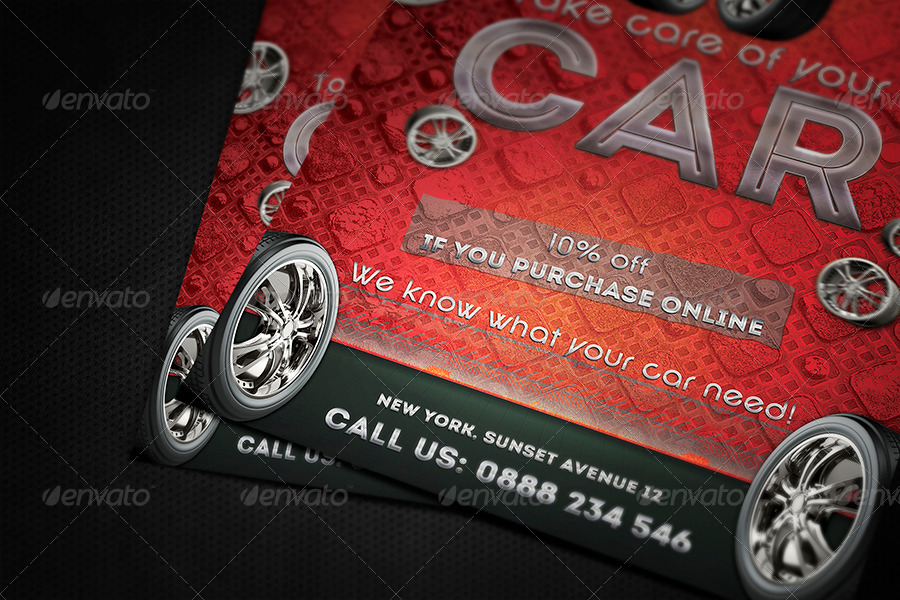Elegant Car Services Flyer by Tzochko GraphicRiver
