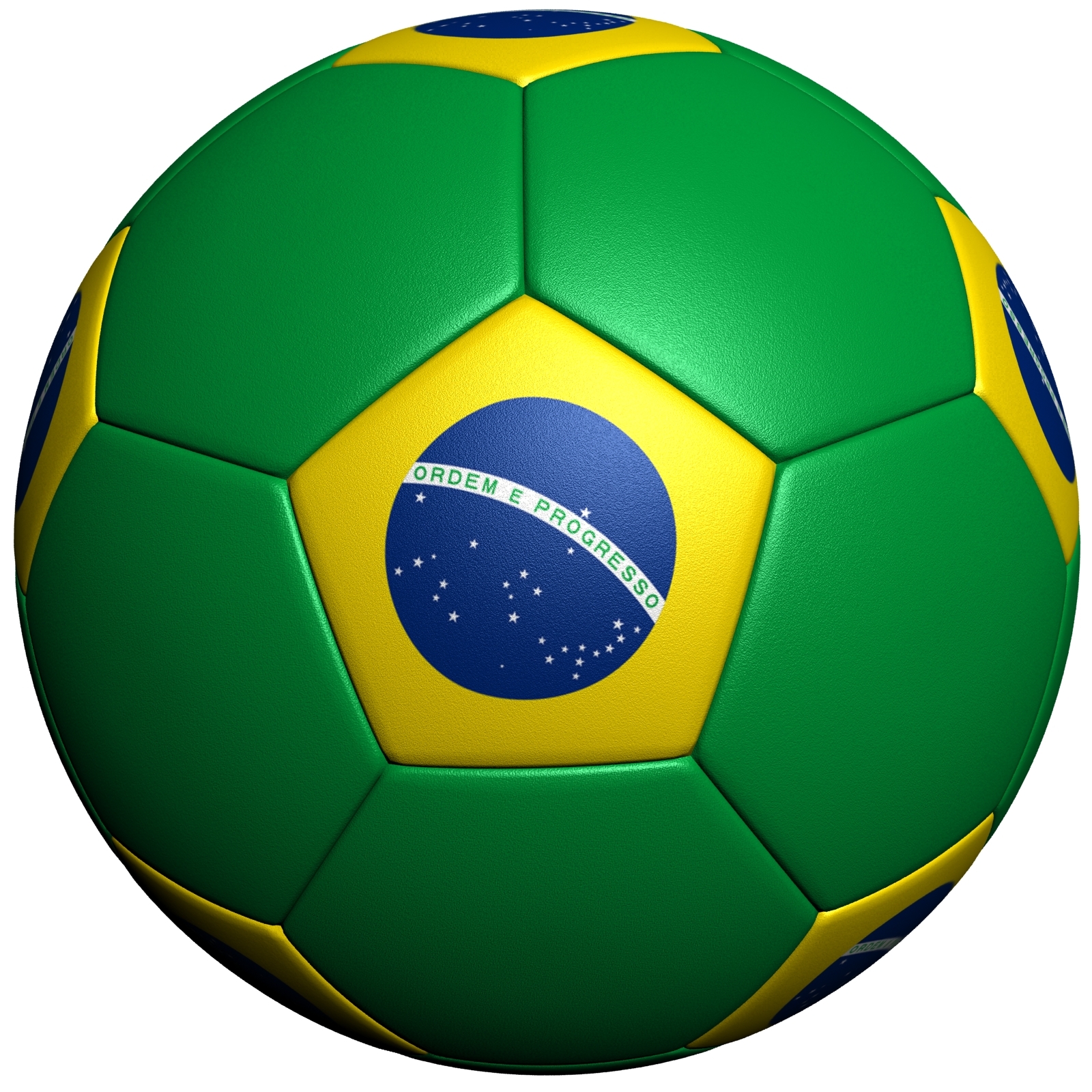 Brazil Soccer Ball Flag by Polygon3d 3DOcean