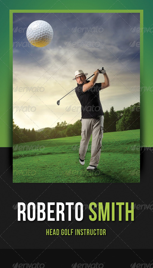 Golf Club Business Card 02, Print Templates GraphicRiver