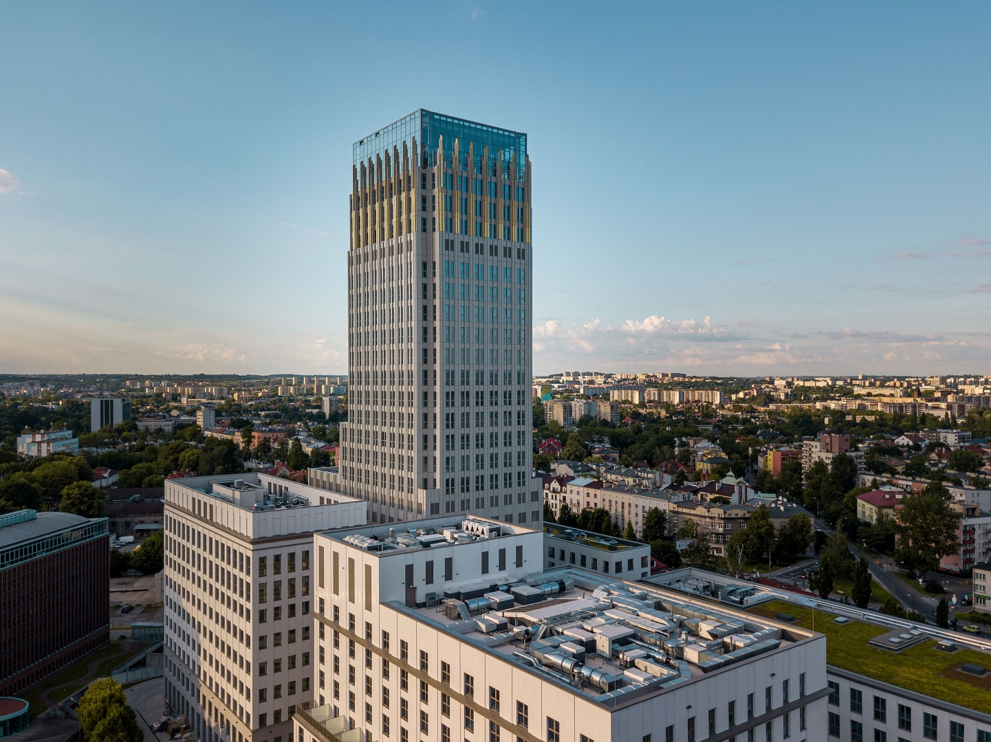 Unity Tower (Centre) w Krakowie BryÅ‚a WieÅ¼owce w Polsce
